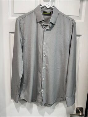 Murano Light Gray Men's Dress Shirt - Button Front